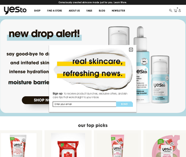 Yes To; Skin Care Thats Free of the Nasties care fall