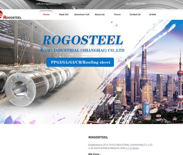 Rogo Industrial Shanghai galvanized prepainted roofing sheet