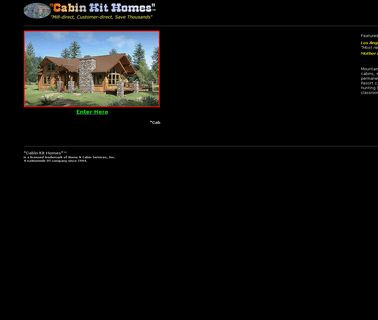 Cabin Kit Homes, Mill Direct, built homes
