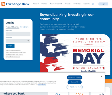 Exchange Bank equity