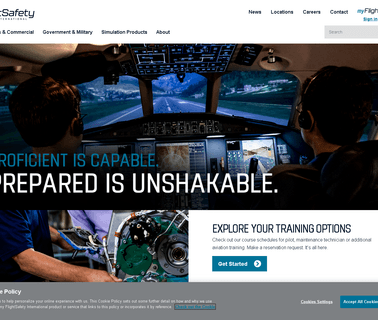 Flightsafety International action display