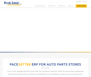 Blue Sage Software manage sales