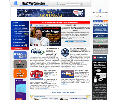 Hvac Web Connection job information