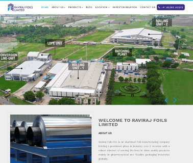 Raviraj Foils Limited aluminium blister packing