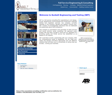 Sunbelt Engineering and Testing material western