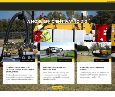 Vac Tron Trailer Mounted Vacuum E trailer backhoe