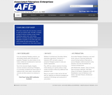 Associated Fiberglass Enterprises fiberglass shelters