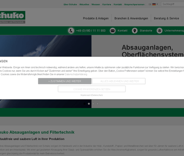 Home, Schuko H Schulte Sudhoff Gmb filtering plant
