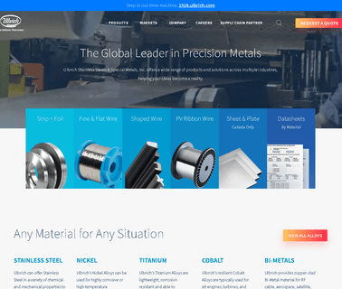 Ulbrich Stainless Steels & Special metals rolled