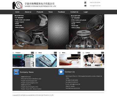Ningbo Hysound Electronic audio home woofer