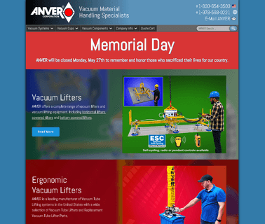 Anver Suction Cups, Vacuum Pump lifting pump