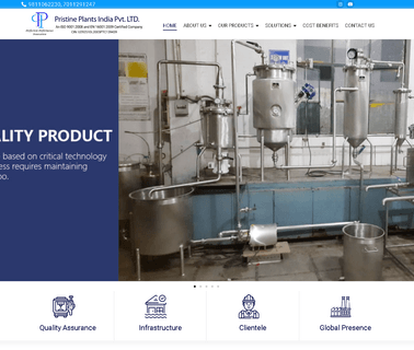 Pristine Plants India autoclave machinery