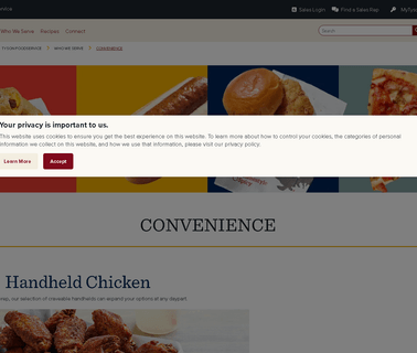 Tyson Convenience deli packaged