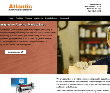 Atlantic Machinery woodworking boring machinery