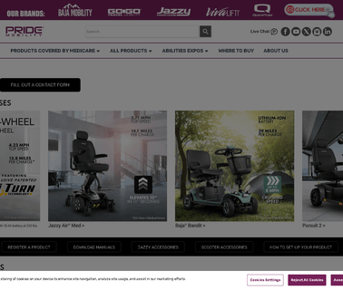 Pride Mobility Products chair quantum