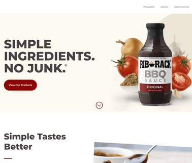 Rib Rack All Natural Bbq rib