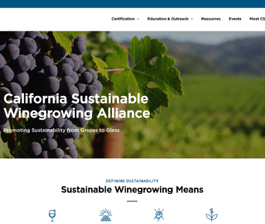 California Sustainable Winegrowing Alliance sustainable alliance