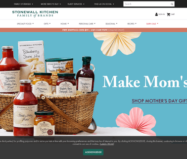 Home - Stonewall Kitchen gift baskets and gifts