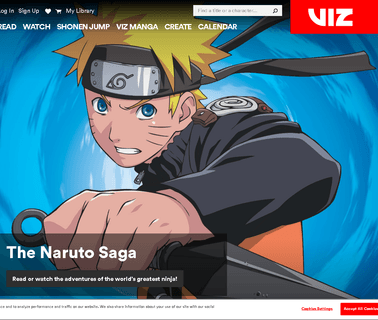 Home - Viz Media,  bandai naruto