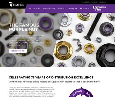 Continental-Aero metal hex nuts