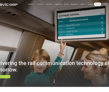 Televic Rail displays passenger