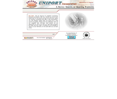 Uniport Corporation H lanyards embroidered