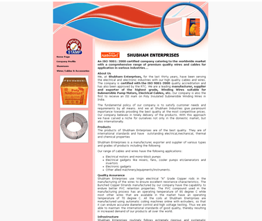Shubham Enterprises copper wires