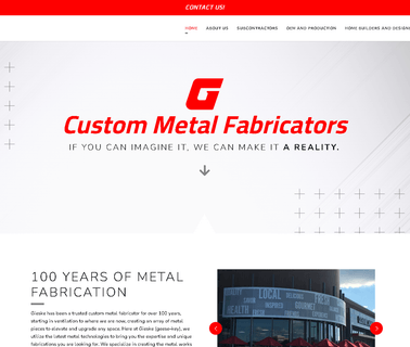 Gieske Custom Metal Fabricators custom metal framing