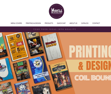Menu Designs restaurant menu holders