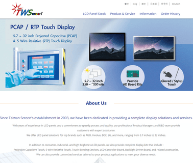 Taiwan Screen Optronics Ltd. lcd display screen panel