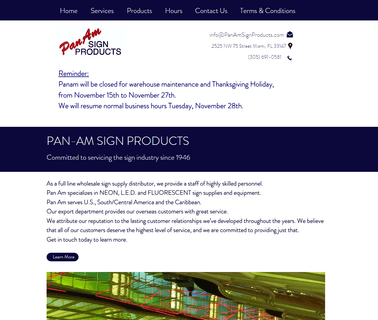 Pan Am Sign Products neon transformers