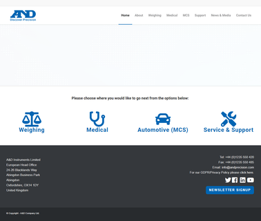 A & D Instruments Limited garage limited