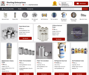 Sterling Enterprises spray can