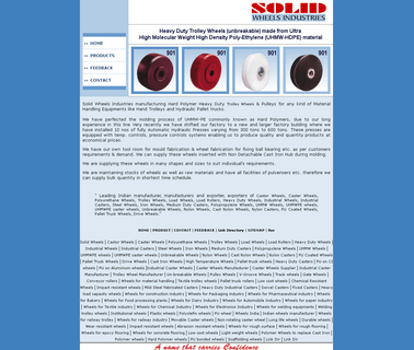 Solid Wheels Industries heavy duty swivel caster