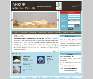 Ankur Minerals burnt magnesite