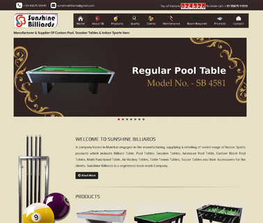 Sunshine Billiards billiards tables