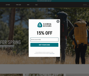 Sierra Designs ultralight gear