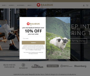 Baabuk mens casual slippers