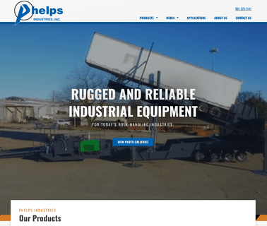Phelps Industries Hydraulic Truck Dumpers Trailer Dumpers dumper