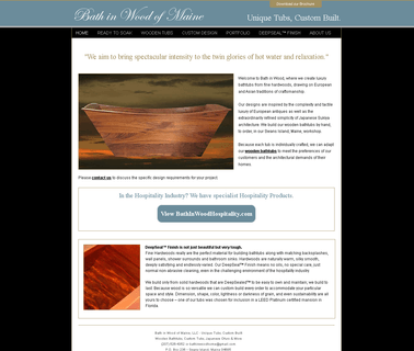 Bath in Wood of Maine bathtubs and shower