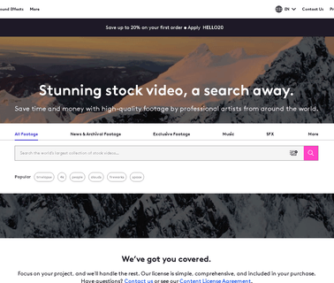 Pond5.Com content editing services
