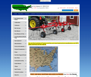 Sweet Farm Equipment Co., farm disc harrow
