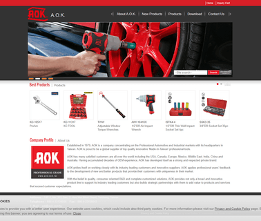 A. O. K. Industrial Co. industrial impact wrench
