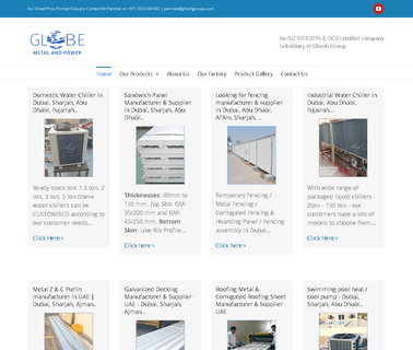 Globe Metal and Power Fze building aluminum profile