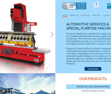 Maxpreci Machines. crankshaft machines