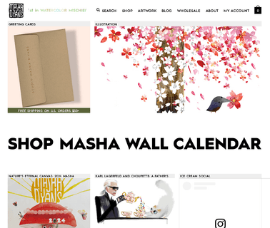 Masha Dyans calendars design