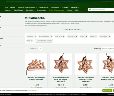 A. Kuhnert, Krippenlaternen, Krippenzubehör & Naturblumen christmas decoration lantern