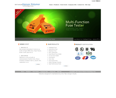Hansor Polymer Technology Corp auto electronic series