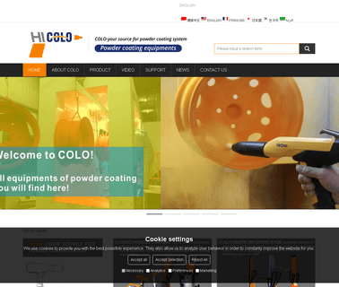 Hangzhou Color Powder Coating Equipment complete plant equipment