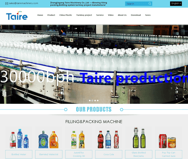 Zhangjiagang Taire Machinery bottle carbonated drink filling